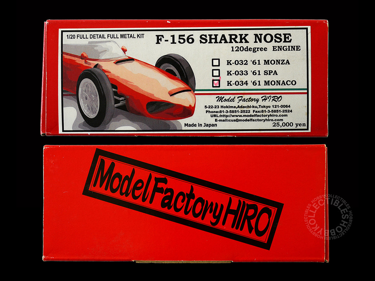 MFH 1/20 Ferrari 156 Shark Nose 120 degree Engine F1 Racing Full Detail Model Kit K034