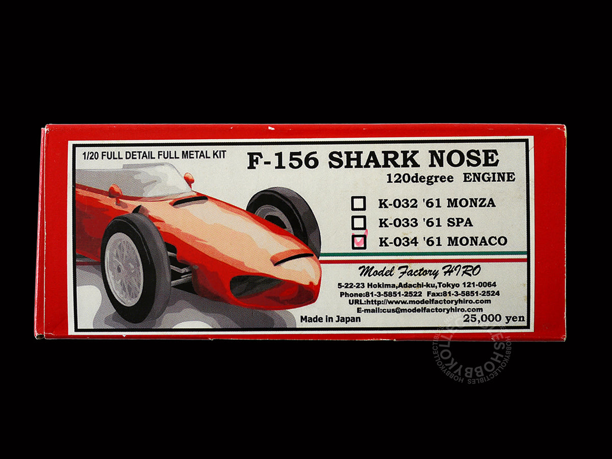 MFH 1/20 Ferrari 156 Shark Nose 120 degree Engine F1 Racing Full Detail Model Kit K034
