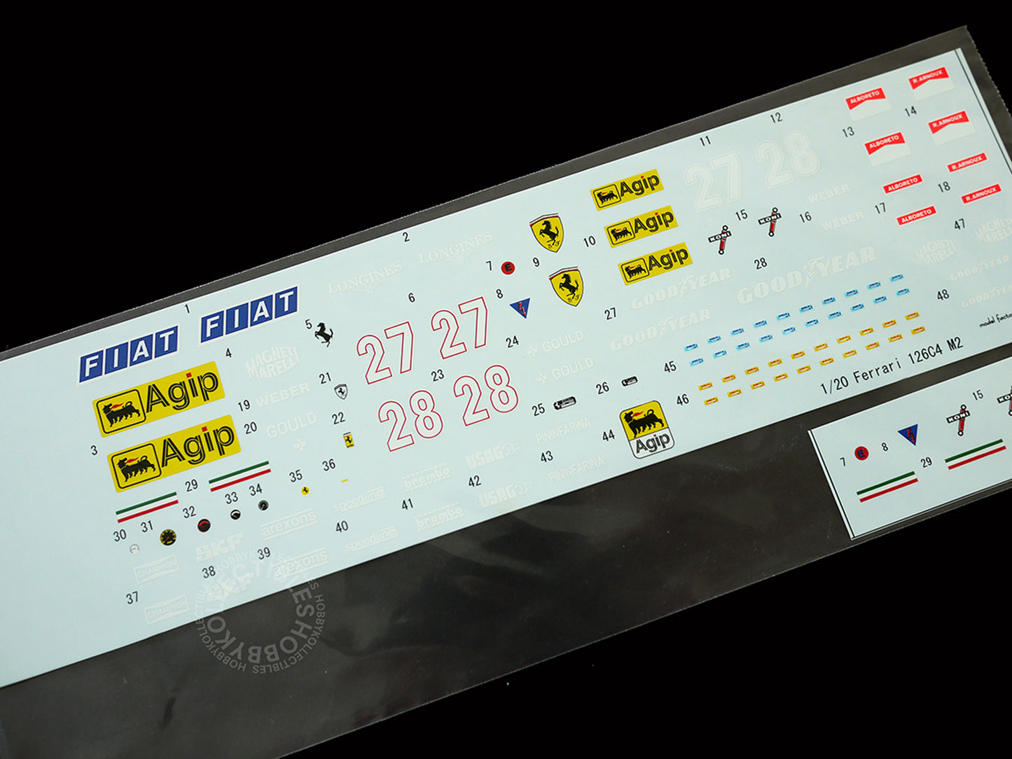 (SOLD) MFH 1/20 F1 Ferrari 126C4 M2 1984-Portugal GP Full Detail Metal Model Kit K125