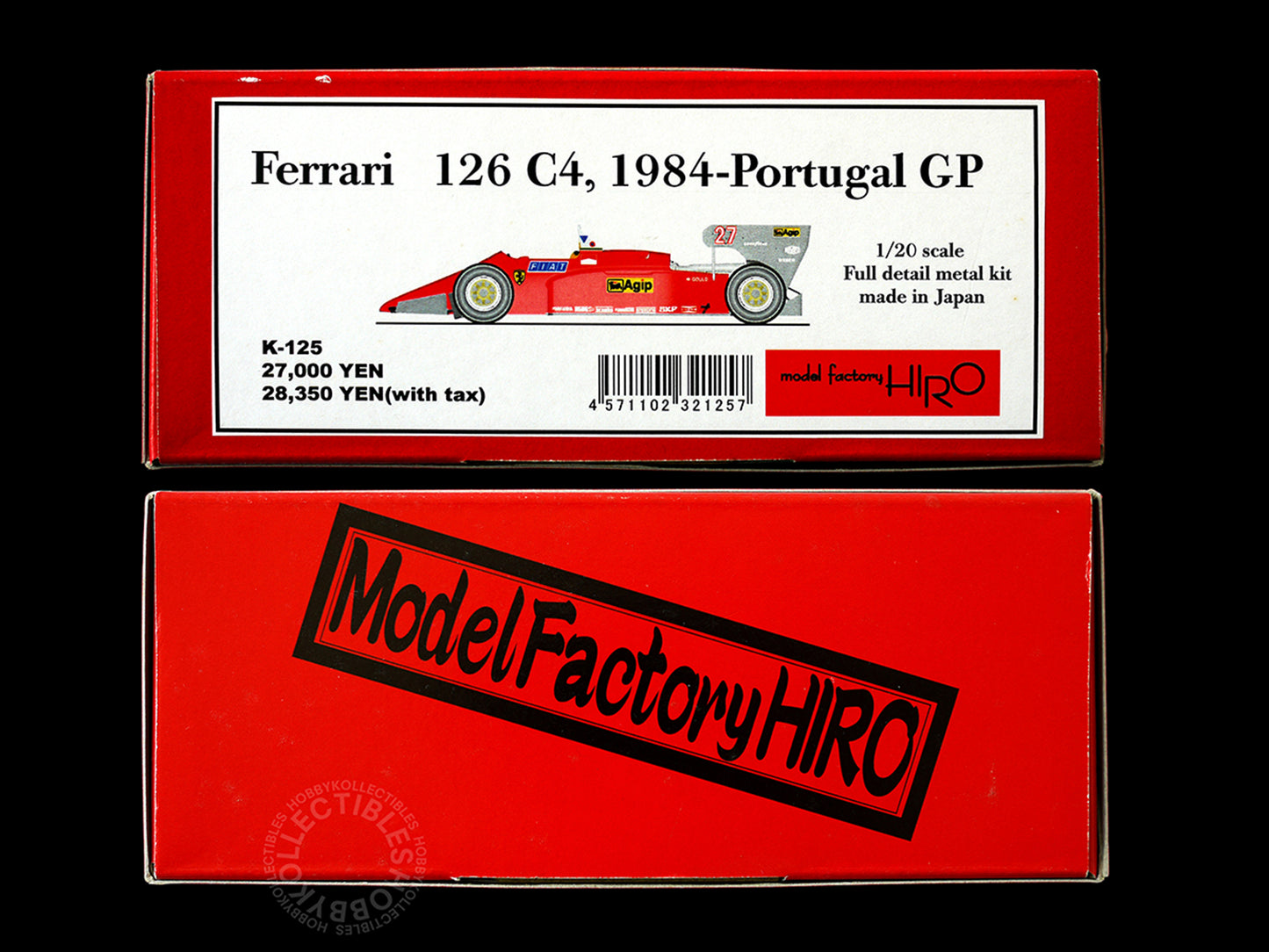 (SOLD) MFH 1/20 F1 Ferrari 126C4 M2 1984-Portugal GP Full Detail Metal Model Kit K125