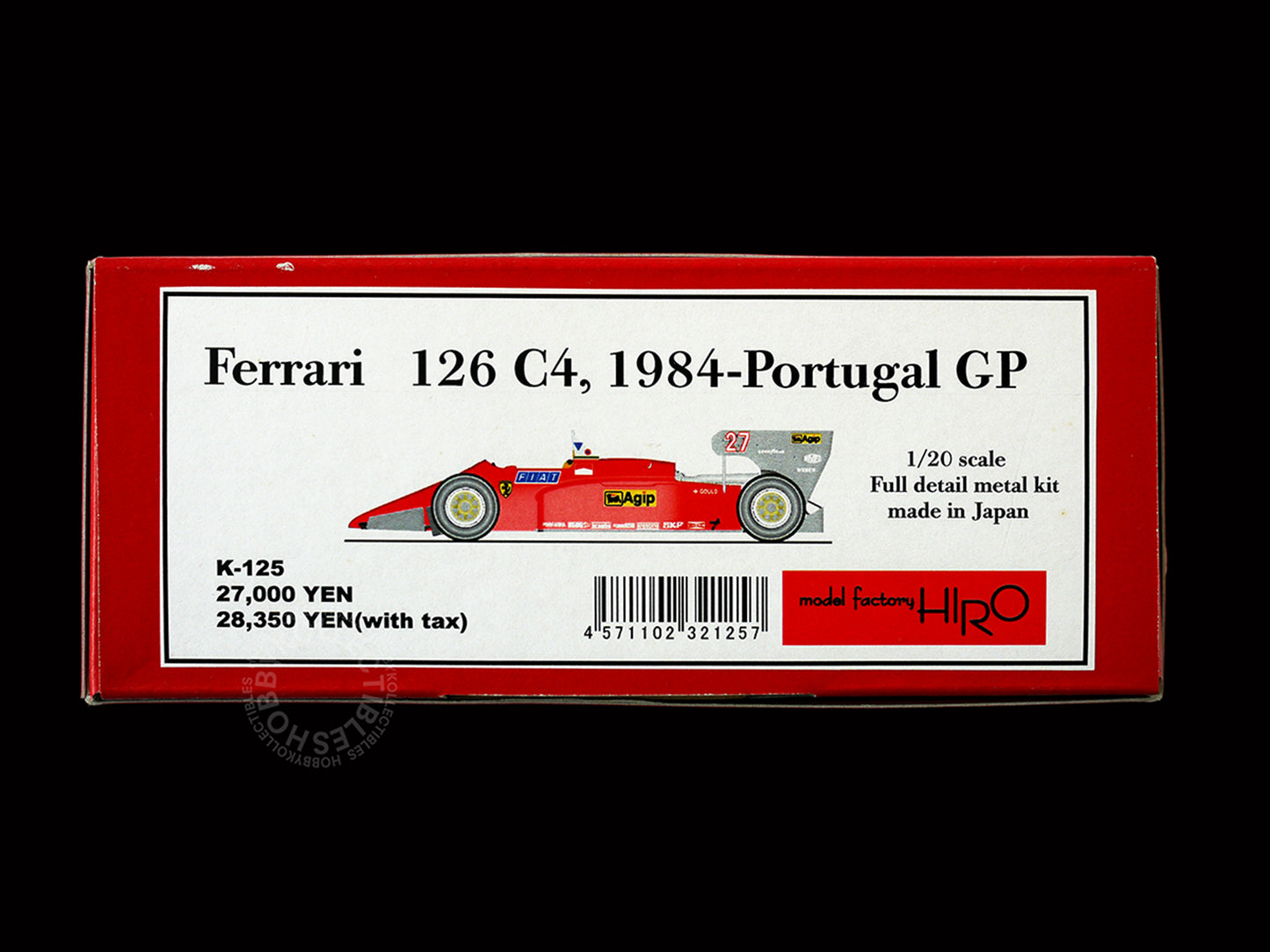 (SOLD) MFH 1/20 F1 Ferrari 126C4 M2 1984-Portugal GP Full Detail Metal Model Kit K125