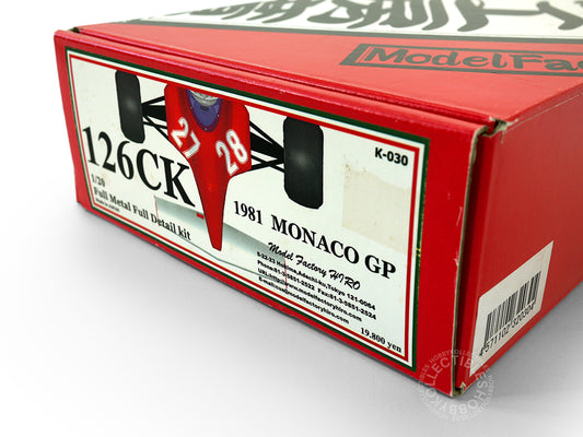 MFH 1/20 Ferrari 126CK F1 Full Detail Metal Model Kit K030