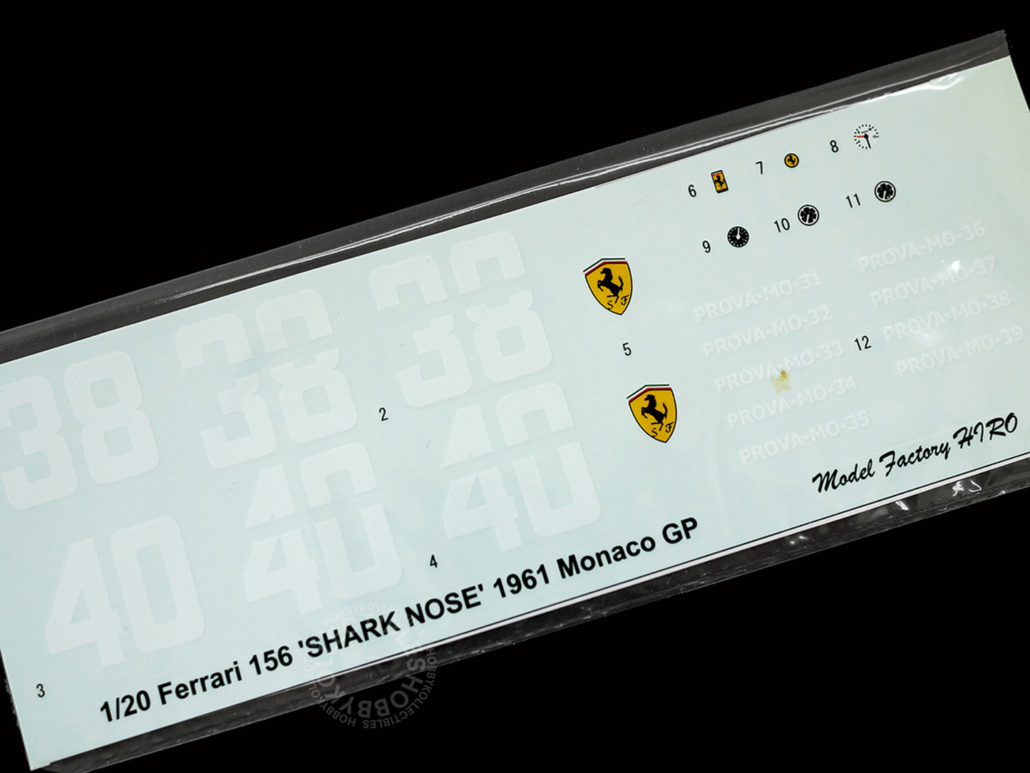 (SOLD) MFH 1/20 Ferrari 156 Shark Nose F1 Racing Full Detail Model Kit K053