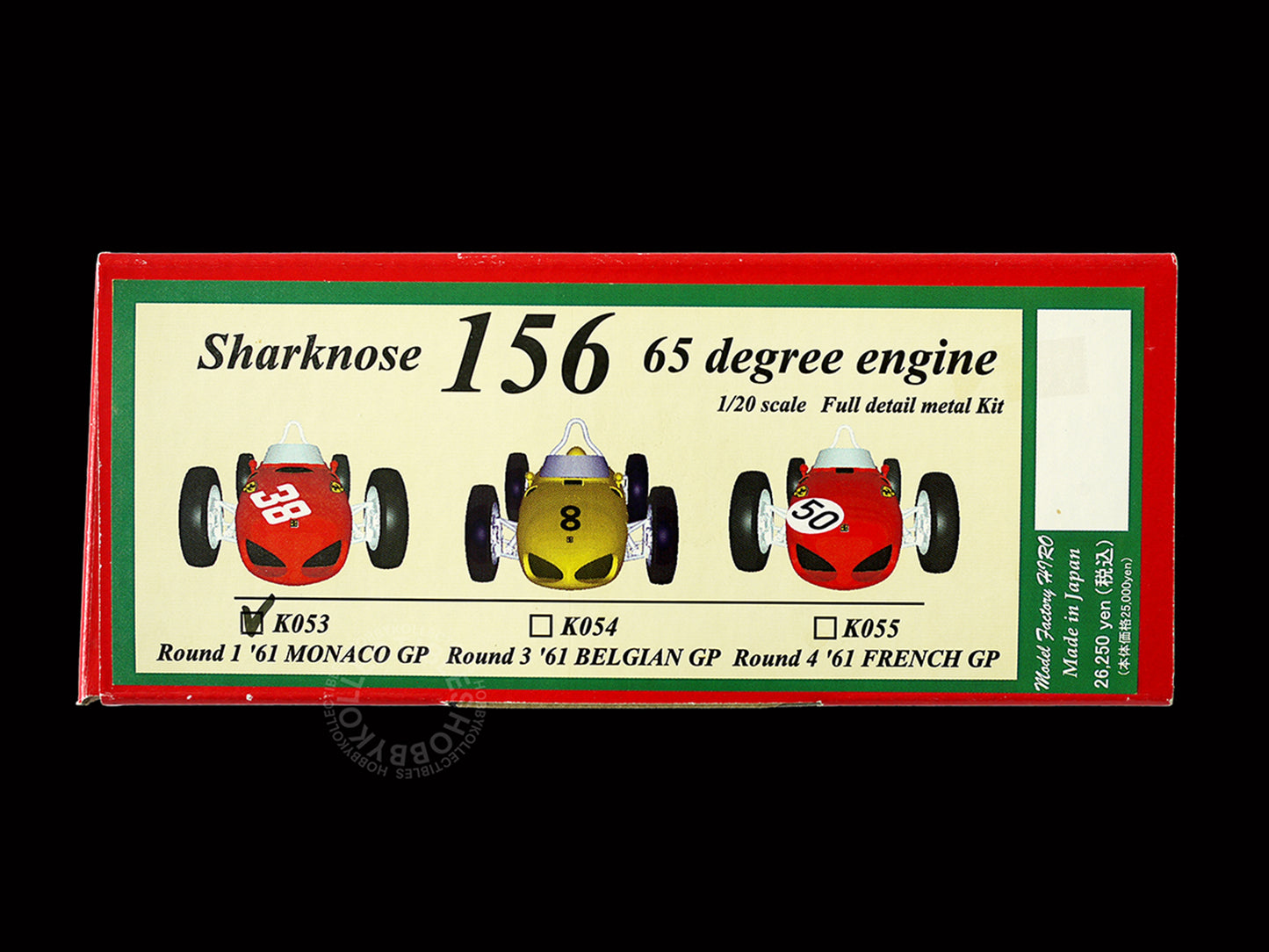 (SOLD) MFH 1/20 Ferrari 156 Shark Nose F1 Racing Full Detail Model Kit K053