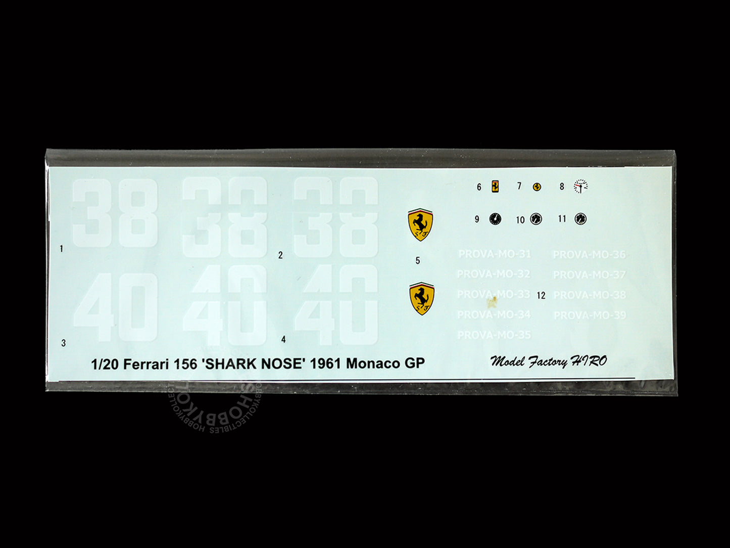 (SOLD) MFH 1/20 Ferrari 156 Shark Nose F1 Racing Full Detail Model Kit K053