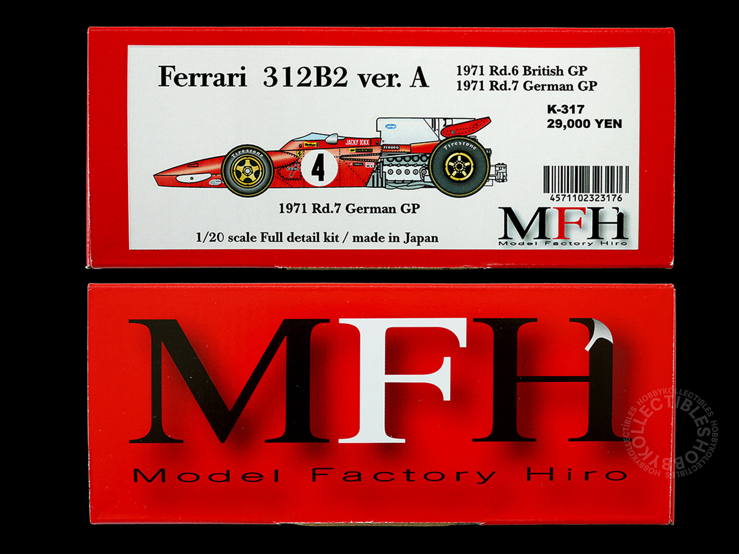 MFH 1/20 Ferrari 312B2 F1 Racing Full Detail Model Kit ver.A K317