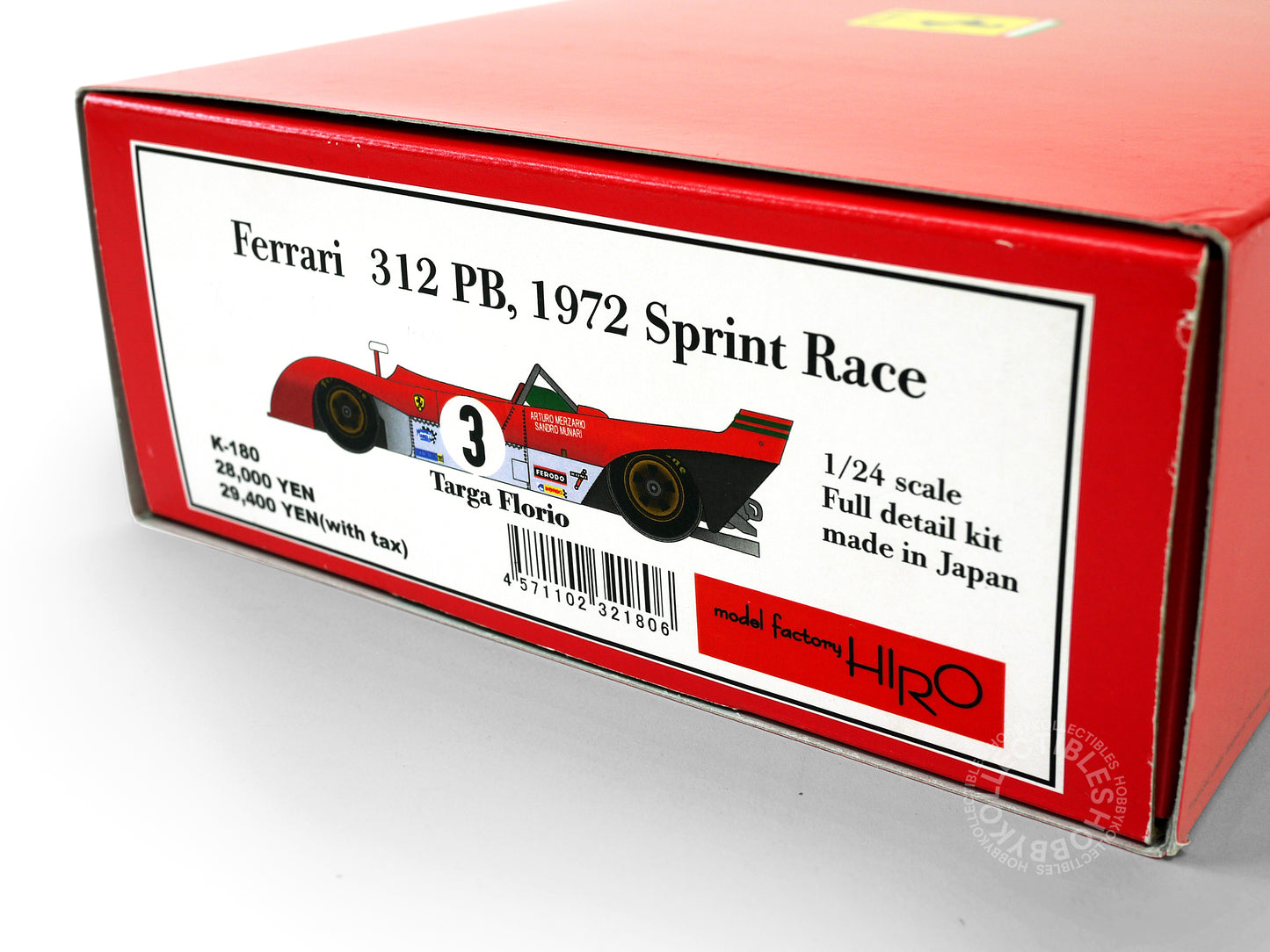 MFH Model Factory Hiro 1/24 Ferrari 312 PB Targa Florio K-180 Metal & Resin Model Kit