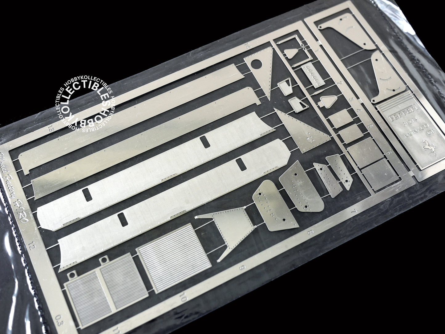 (SOLD in eBay) MFH Model Factory Hiro 1/20 Ferrari 312T4 Italian GP 2 x Body Metal Kit (MISSING 2 PARTS)