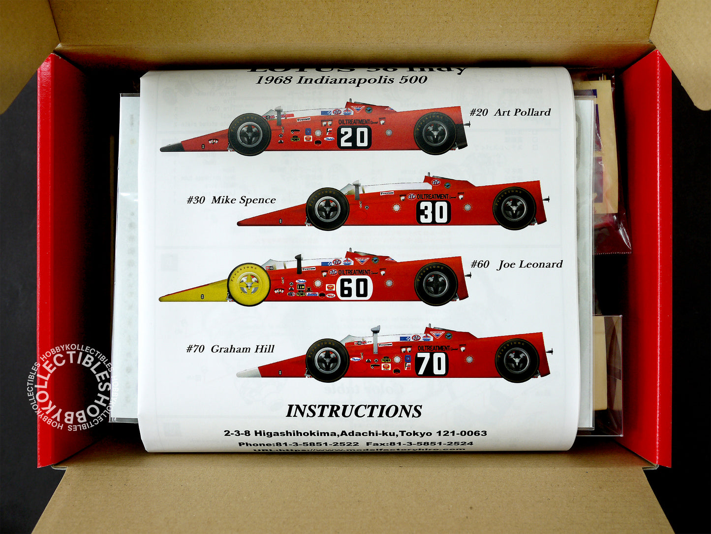 MFH 1/20 Lotus 56 Indy Car Full Detail Model Kit K263