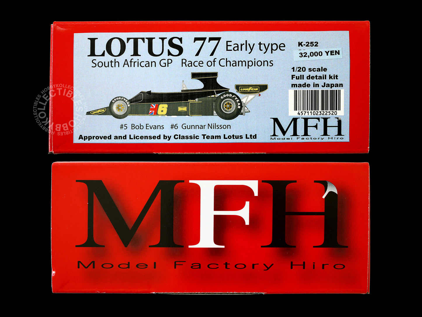 MFH  1/20 Lotus 77 Early Type Champion K252 Full Detail Model Kit