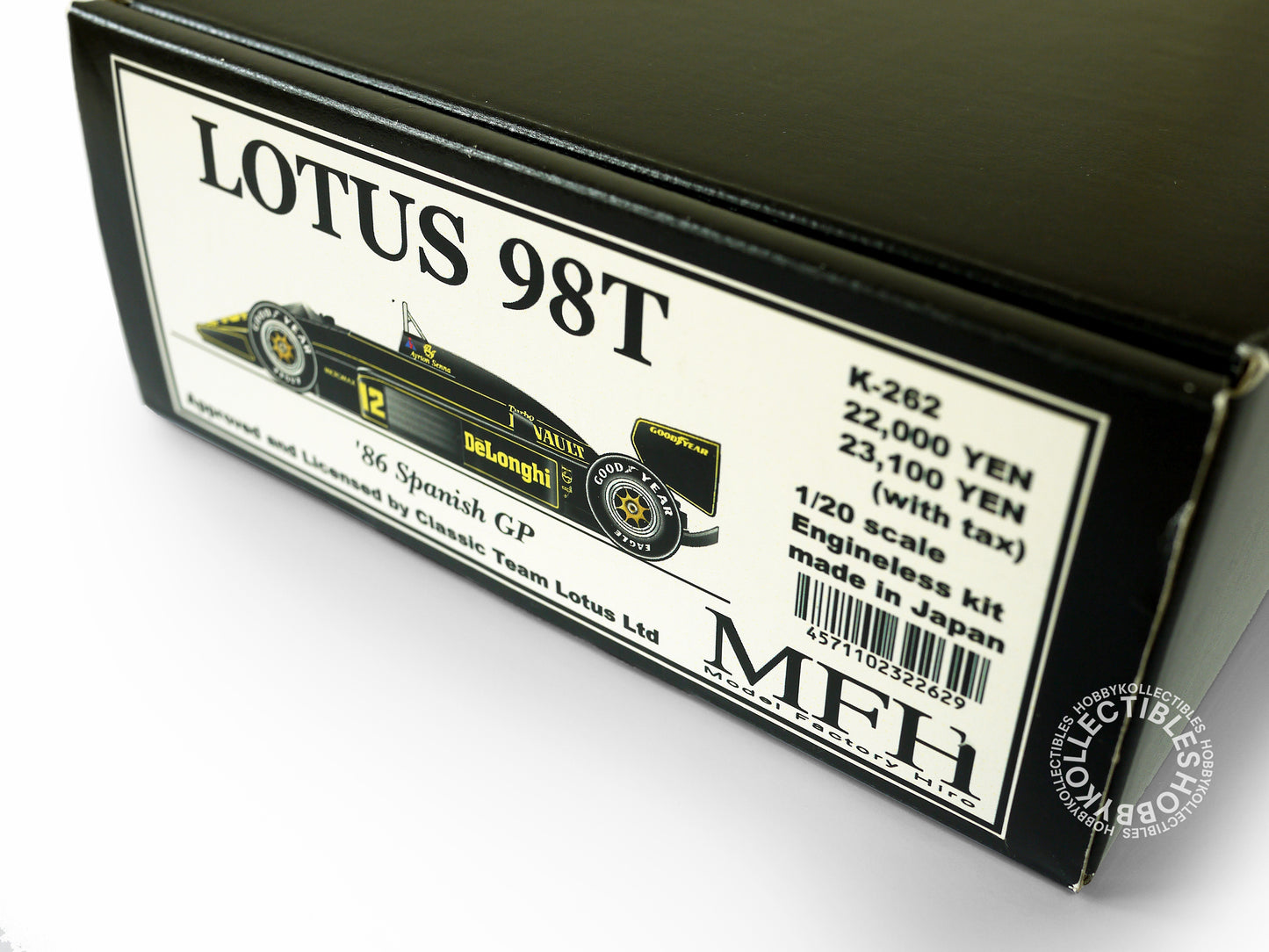 MFH 1/20 Lotus 98T F1 Racing Engineless/Proportion Model Kit K-262