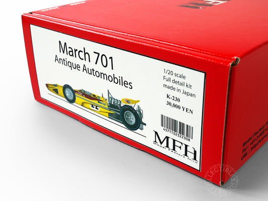 MFH 1/20 March 701 ver.C Antique Automobiles Full Detail Model Kit K230