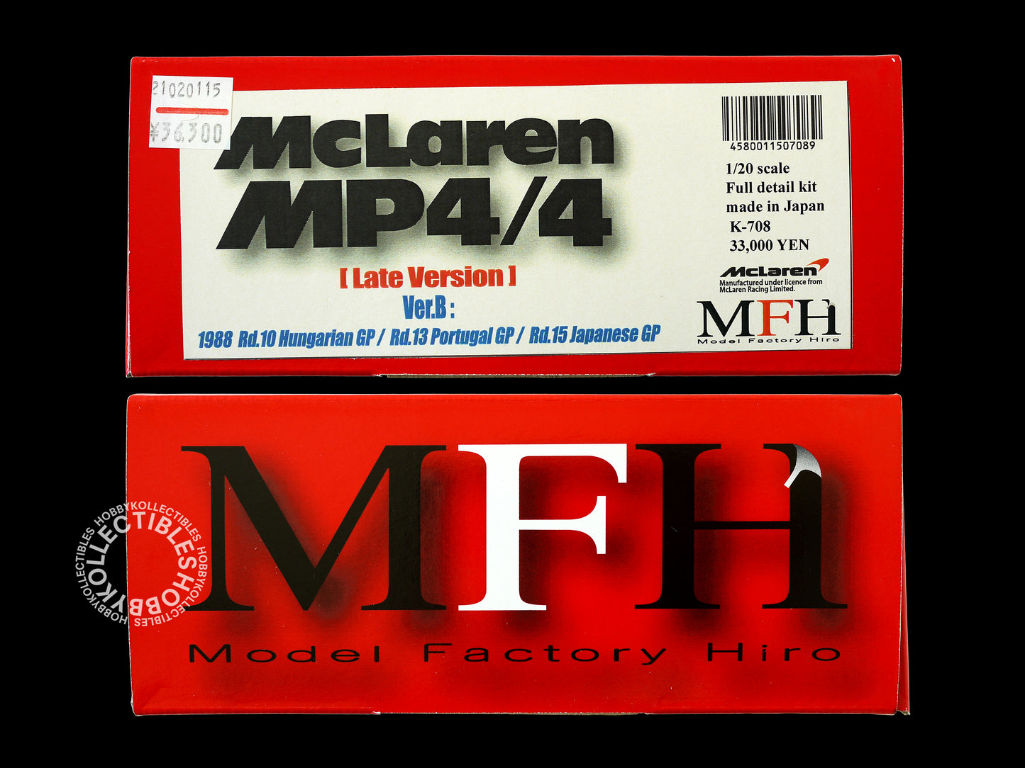 MFH 1/20 McLaren MP4/4 F1 Racing Full Detail Model Kit K-708