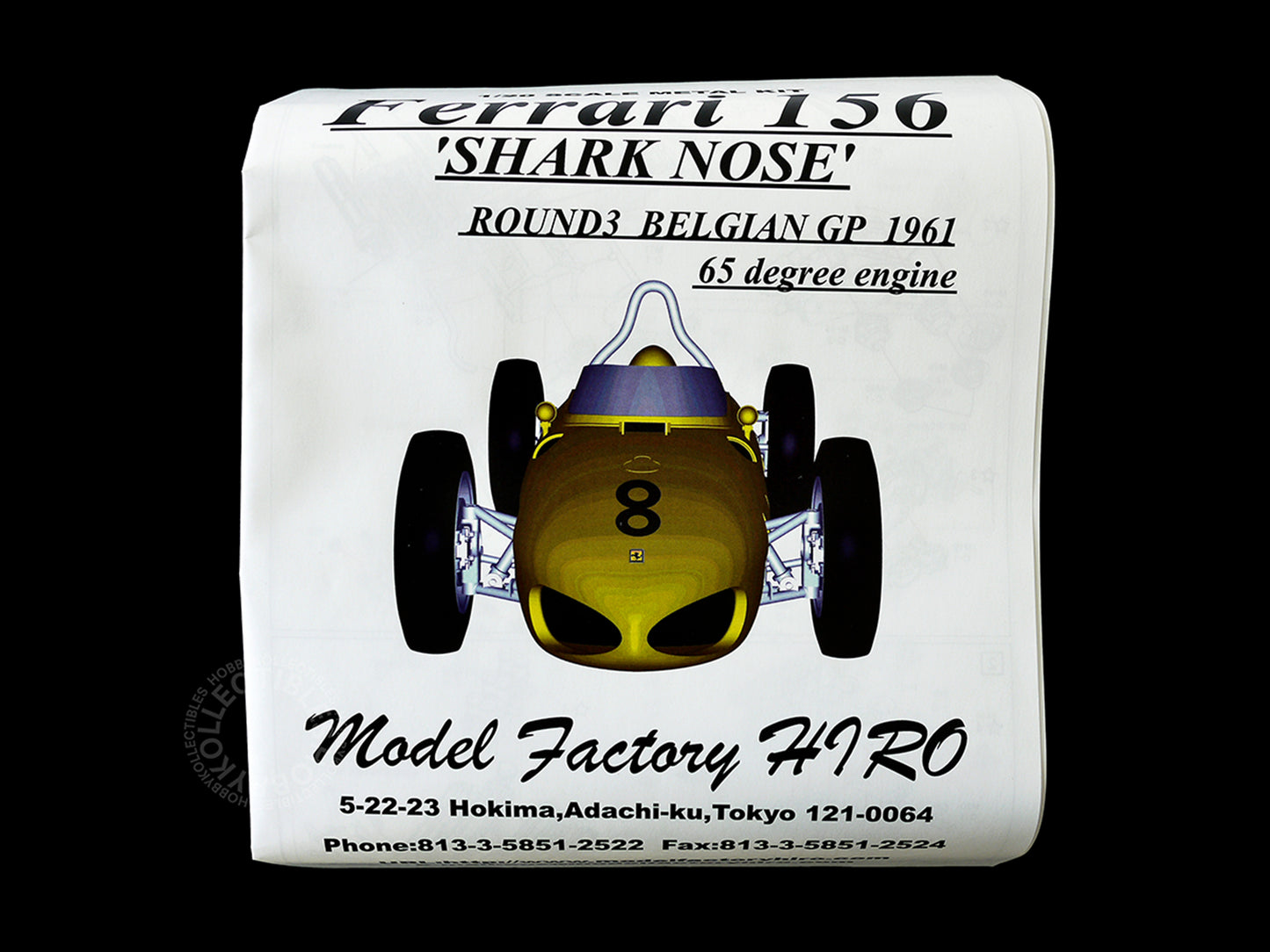 MFH 1/20 Ferrari 156 Shark Nose F1 Racing Full Detail Model Kit K054
