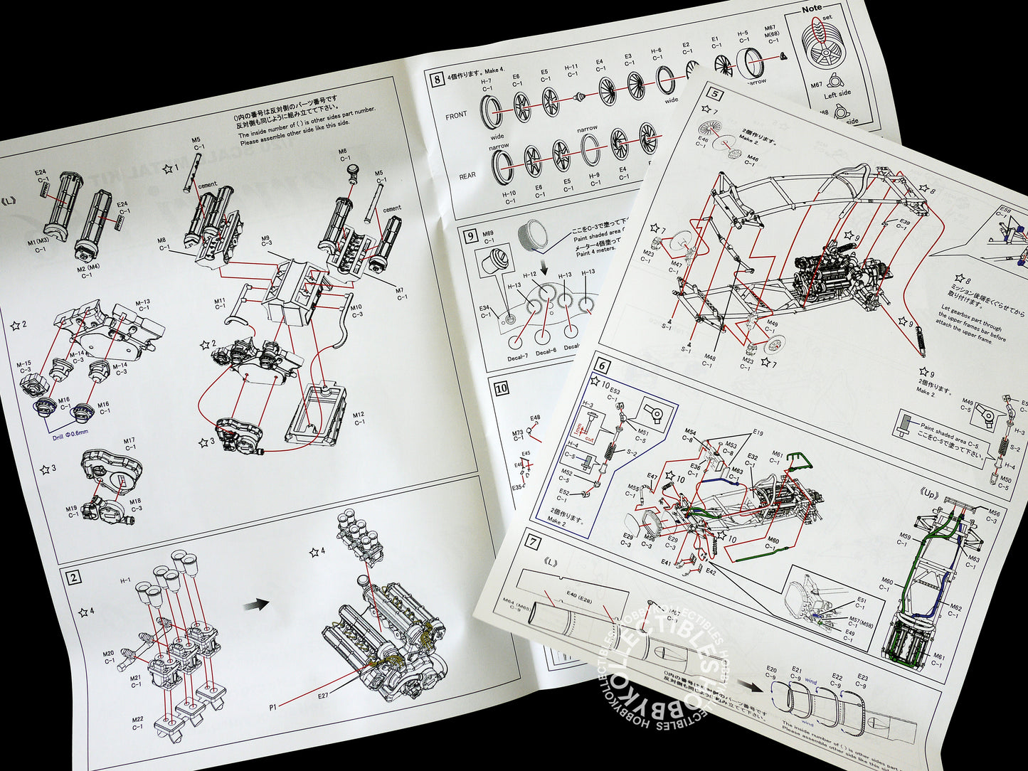 MFH 1/20 Ferrari 156 Shark Nose F1 Racing Full Detail Model Kit K054
