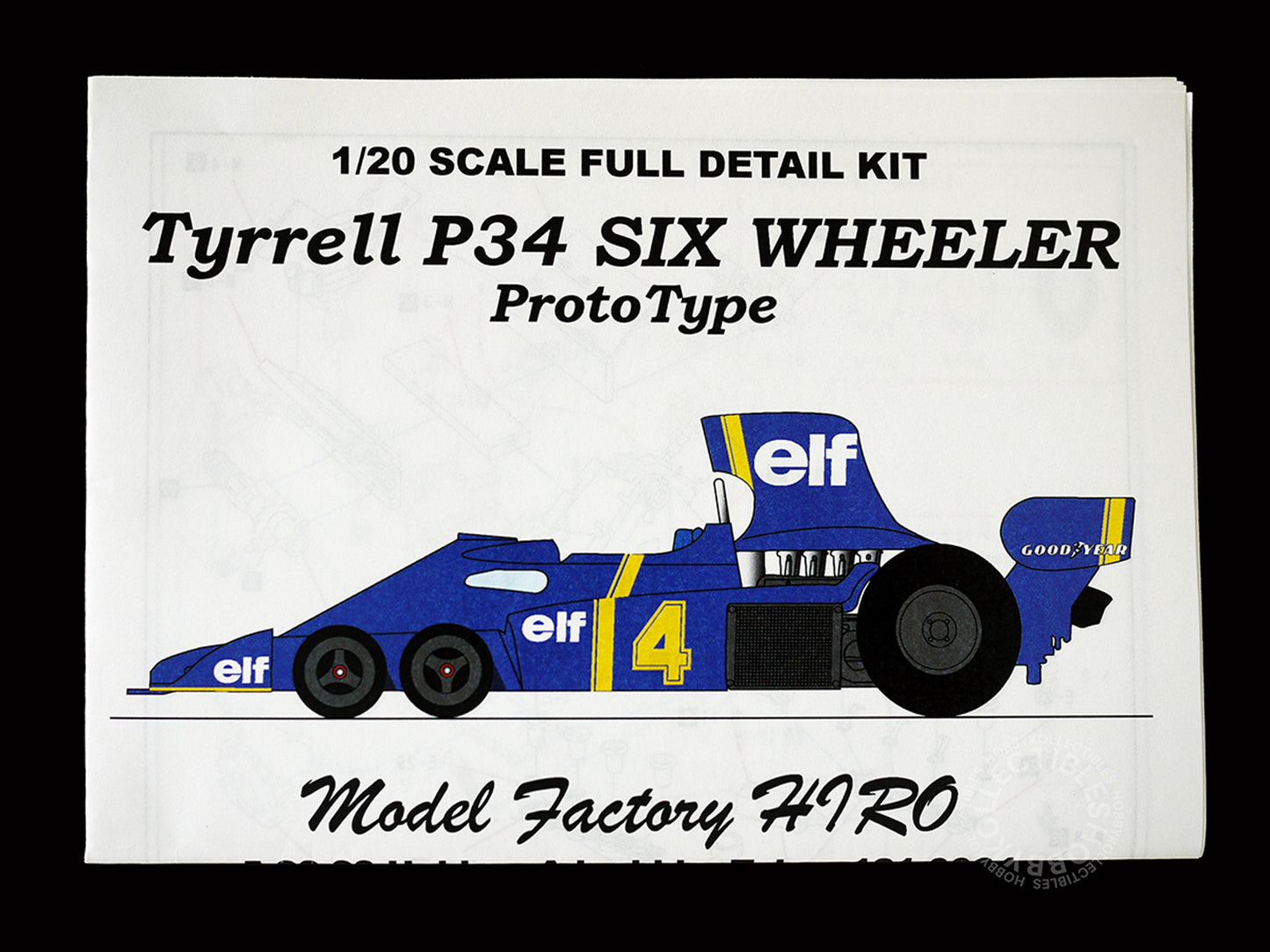 MFH 1/20 Tyrrell P34 Prototype Full Detail Metal Model Kit K039