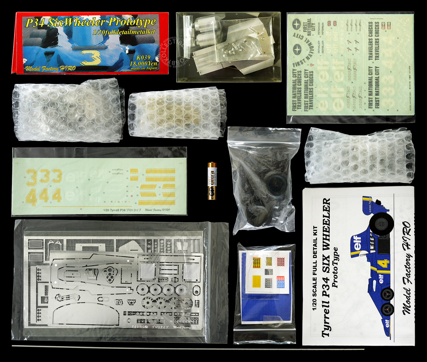 MFH 1/20 Tyrrell P34 Prototype Full Detail Metal Model Kit K039