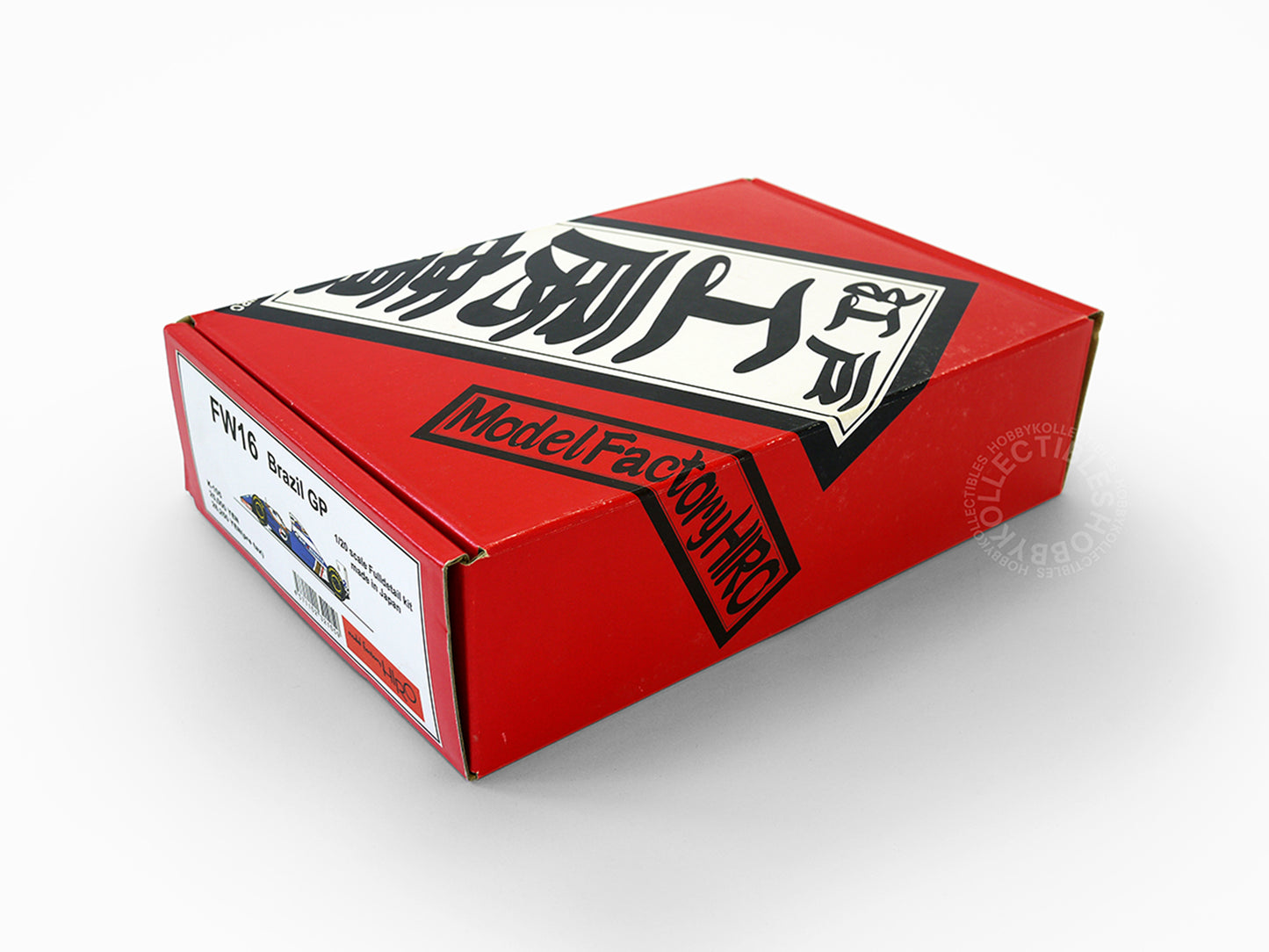 Model Factory Hiro MFH 1/20 scale FW16 Brazil GP full detail model Kit K-105 box  four third view