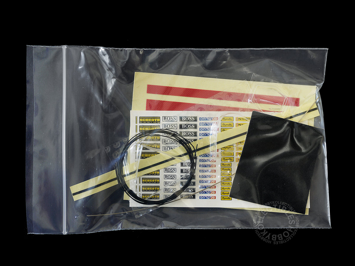 Model Factory Hiro MFH 1/20 scale FW16 Brazil GP full detail model Kit K-105 seta belt and wires parts bag
