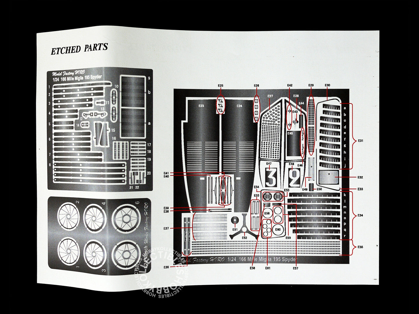 (SOLD) MFH 1/24 Ferrari 166MM/195S Berlinetta LM Full Detail Model Kit K052