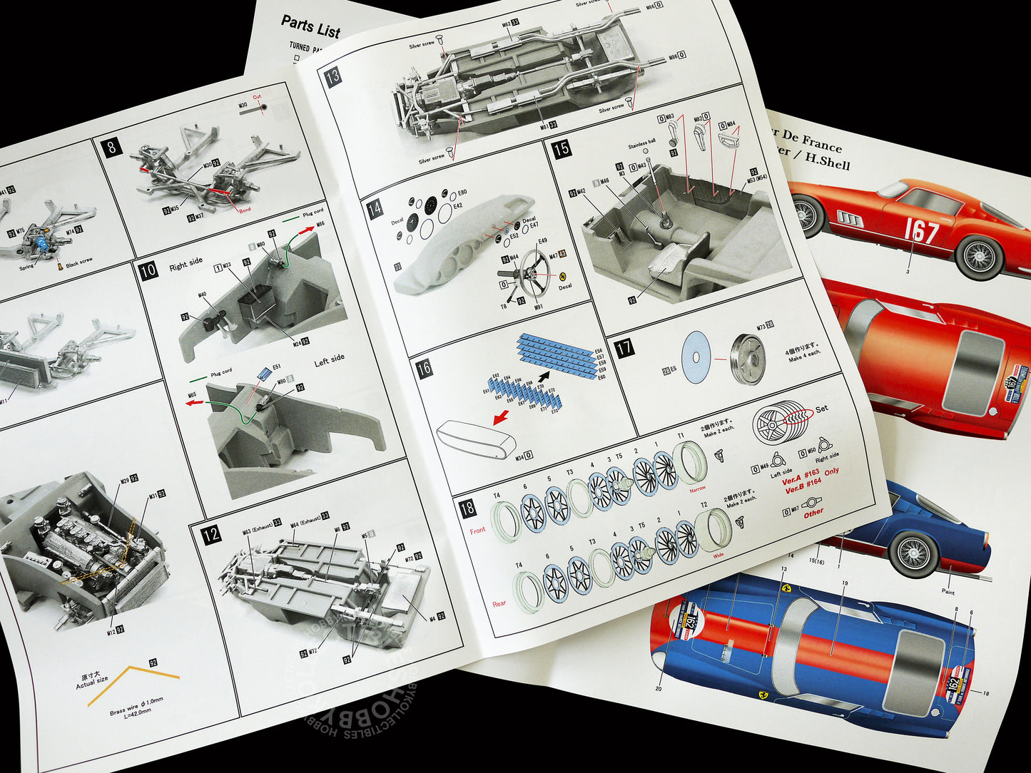 MFH 1/20 Ferrari 250 GTO "Tdf" ver.B Full Detail Model Kit K291