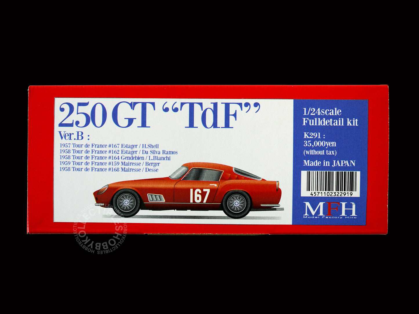 MFH 1/20 Ferrari 250 GTO "Tdf" ver.B Full Detail Model Kit K291