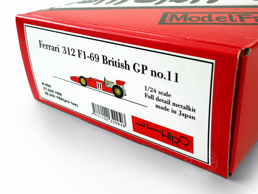 MFH Model Factory Hiro 1/24 Ferrari 312 F1-69 British GP Full Detail Kit K094