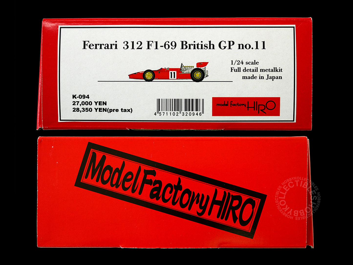 MFH Model Factory Hiro 1/24 Ferrari 312 F1-69 British GP Full Detail Kit K094