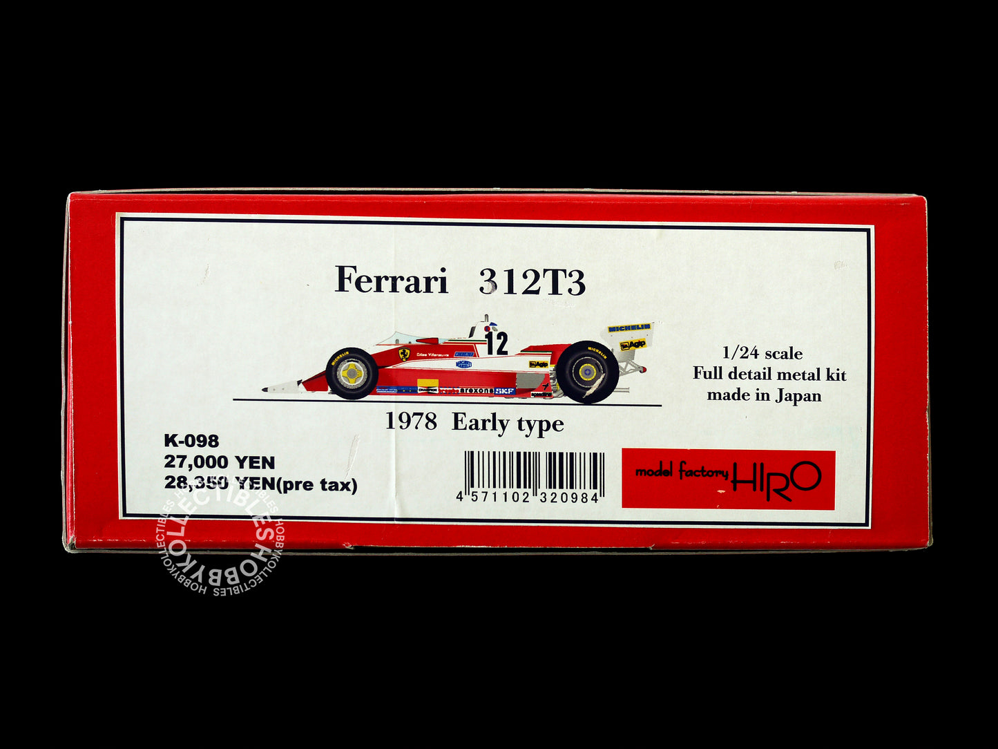 MFH 1/20 Ferrari 312T3 Early Type F1 Racing Full Detail Model Kit K-098