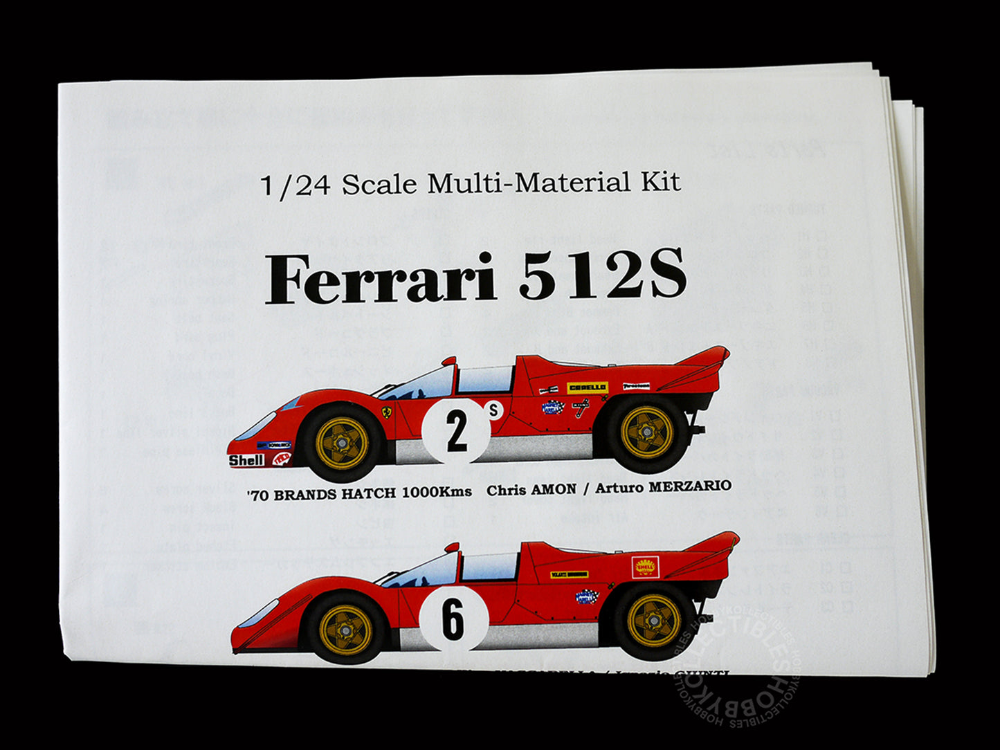 MFH Model Factory Hiro 1/24 Ferrari 512S Short Tail Targa Florio K129 Metal & Resin Kit