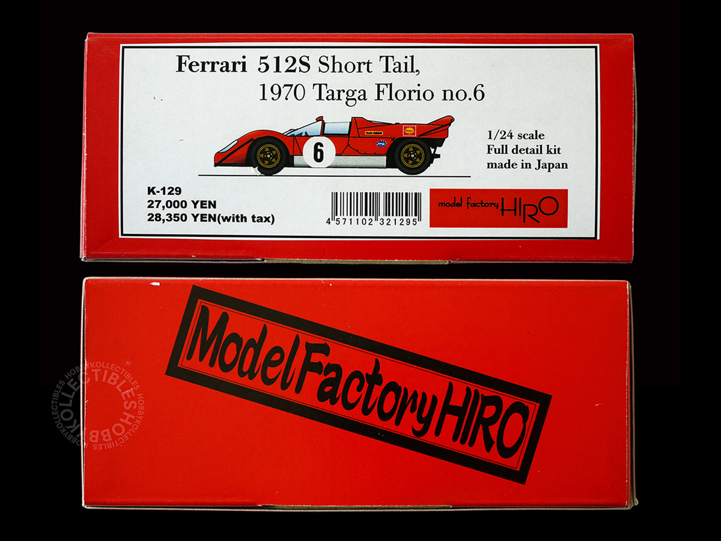 MFH Model Factory Hiro 1/24 Ferrari 512S Short Tail Targa Florio K129 Metal & Resin Kit