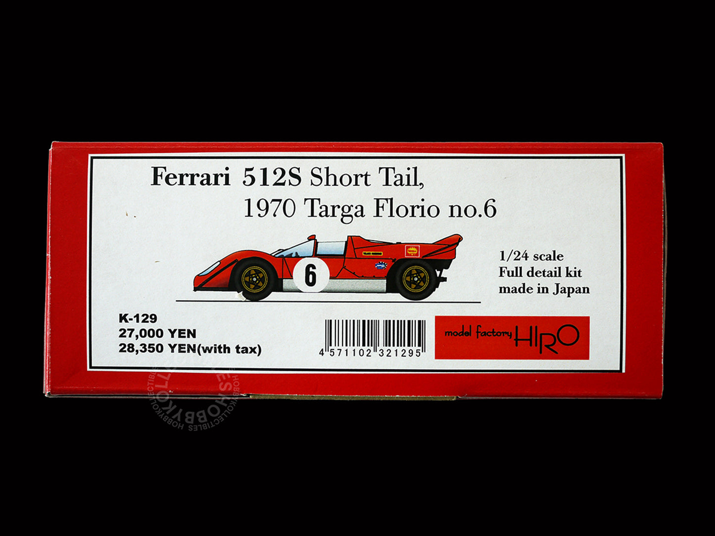 MFH Model Factory Hiro 1/24 Ferrari 512S Short Tail Targa Florio K129 Metal & Resin Kit