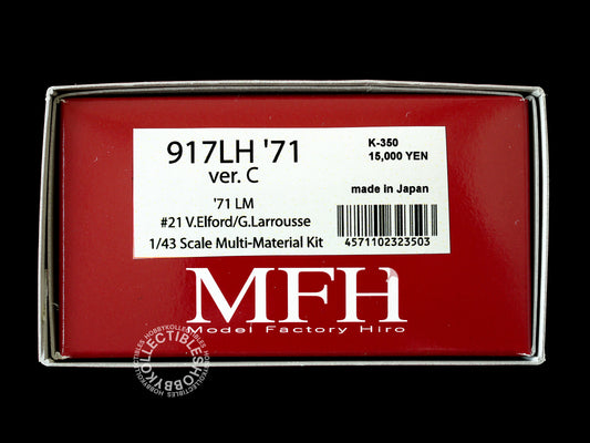 MFH 1/43 Porsche 917LH '71 Le Mans #21 ver.C Metal Model Kit K-350