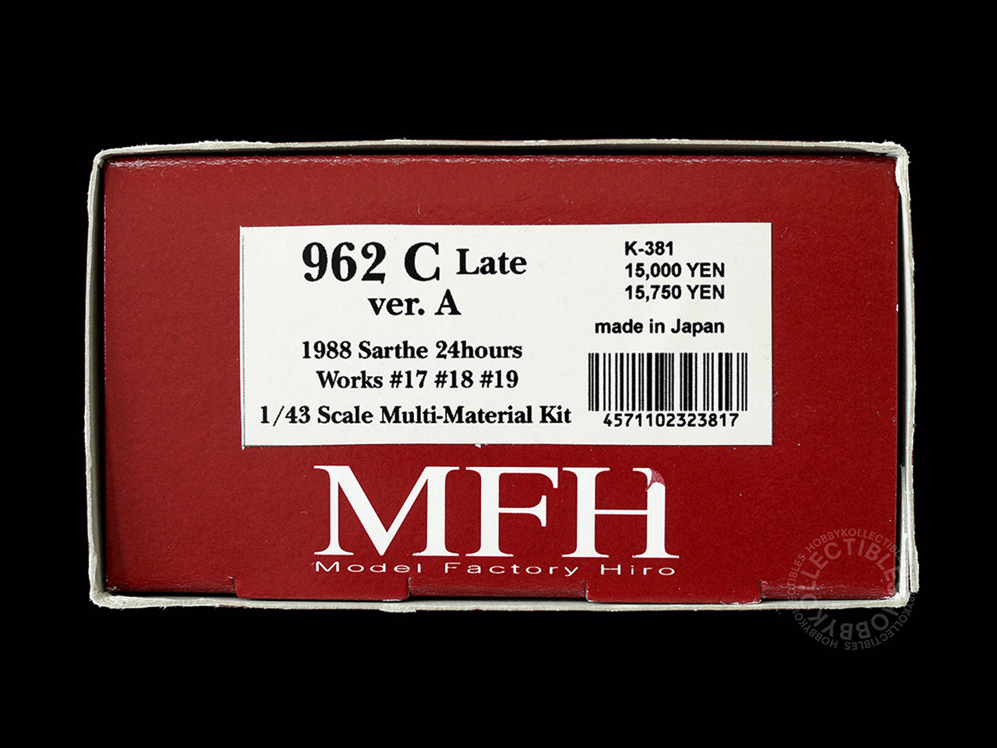 MFH Model Factory Hiro 1/43 962C ver.A LM 24hrs K381 Metal Kit