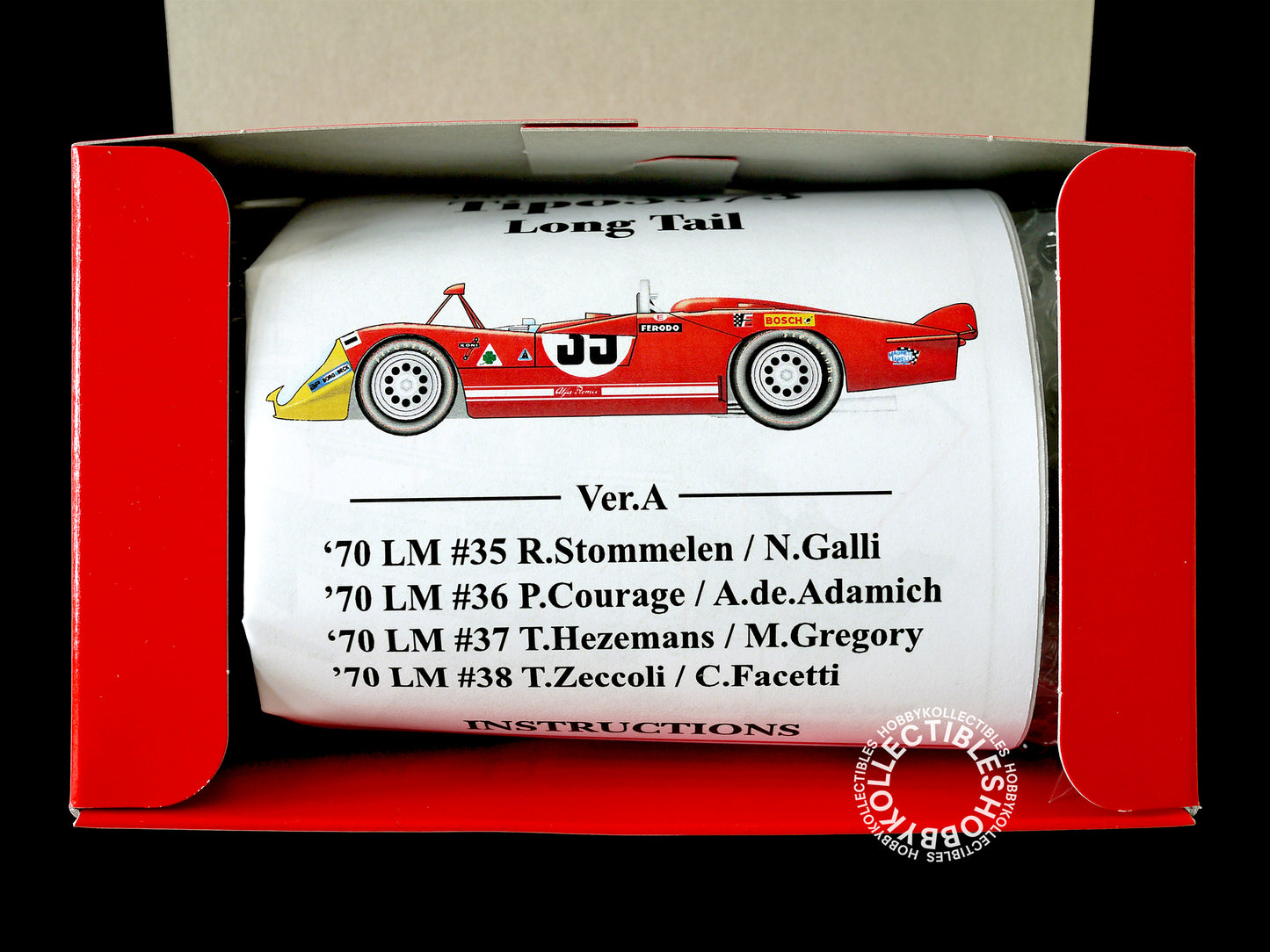 MFH 1/43 Alfa Romeo Tipo33/3 Long Tail Ver.A LM Racing Model Kit K474