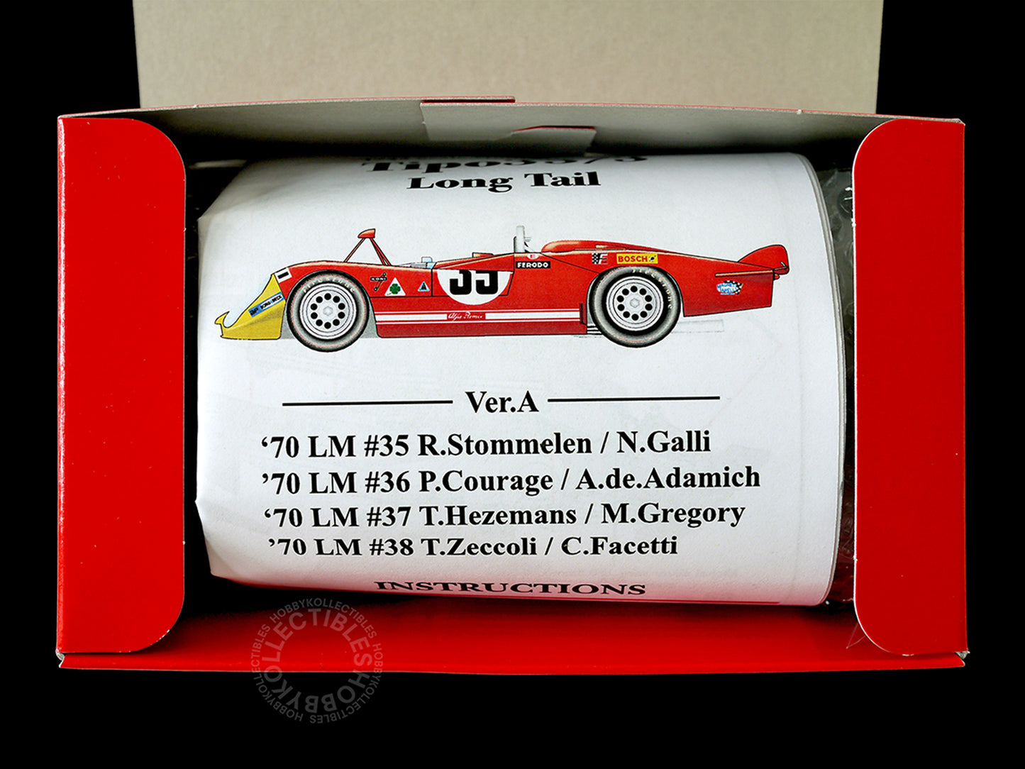 MFH 1/43 Alfa Romeo Tipo33/3 Long Tail Ver.A LM Racing Model Kit K474 (Restock)