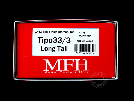 (SOLD) MFH 1/43 Alfa Romeo Tipo33/3 Long Tail Ver.A LM Racing Model Kit K474