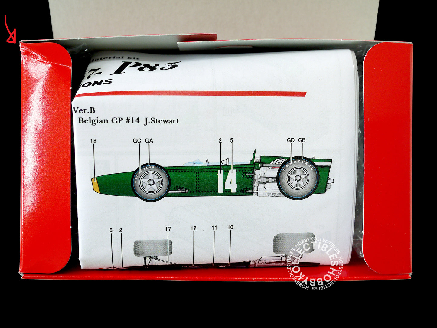 MFH 1/43 BRM H16 P83 Ver.A Dutch/Belgian F1 Model Kit K-415