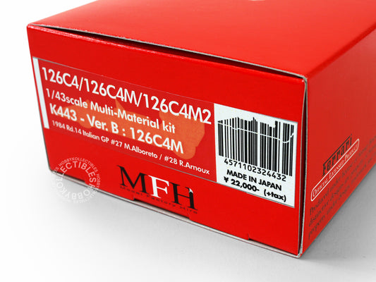 MFH  1/43 Ferrari 126C4M F1 Racing Car ver.B K443 Model Kit 2025