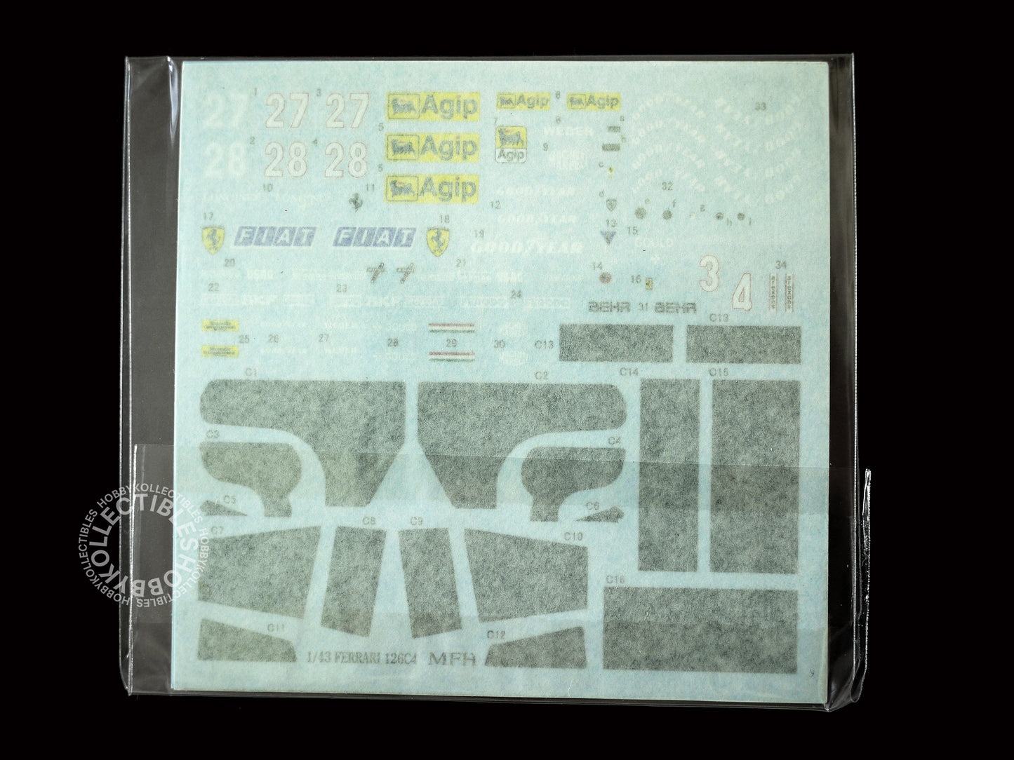 MFH  1/43 Ferrari 126C4M F1 Racing Car ver.B K443 Model Kit 2025