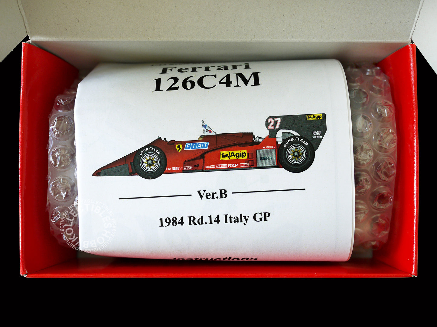 MFH  1/43 Ferrari 126C4M F1 Racing Car ver.B K443 Model Kit 2025