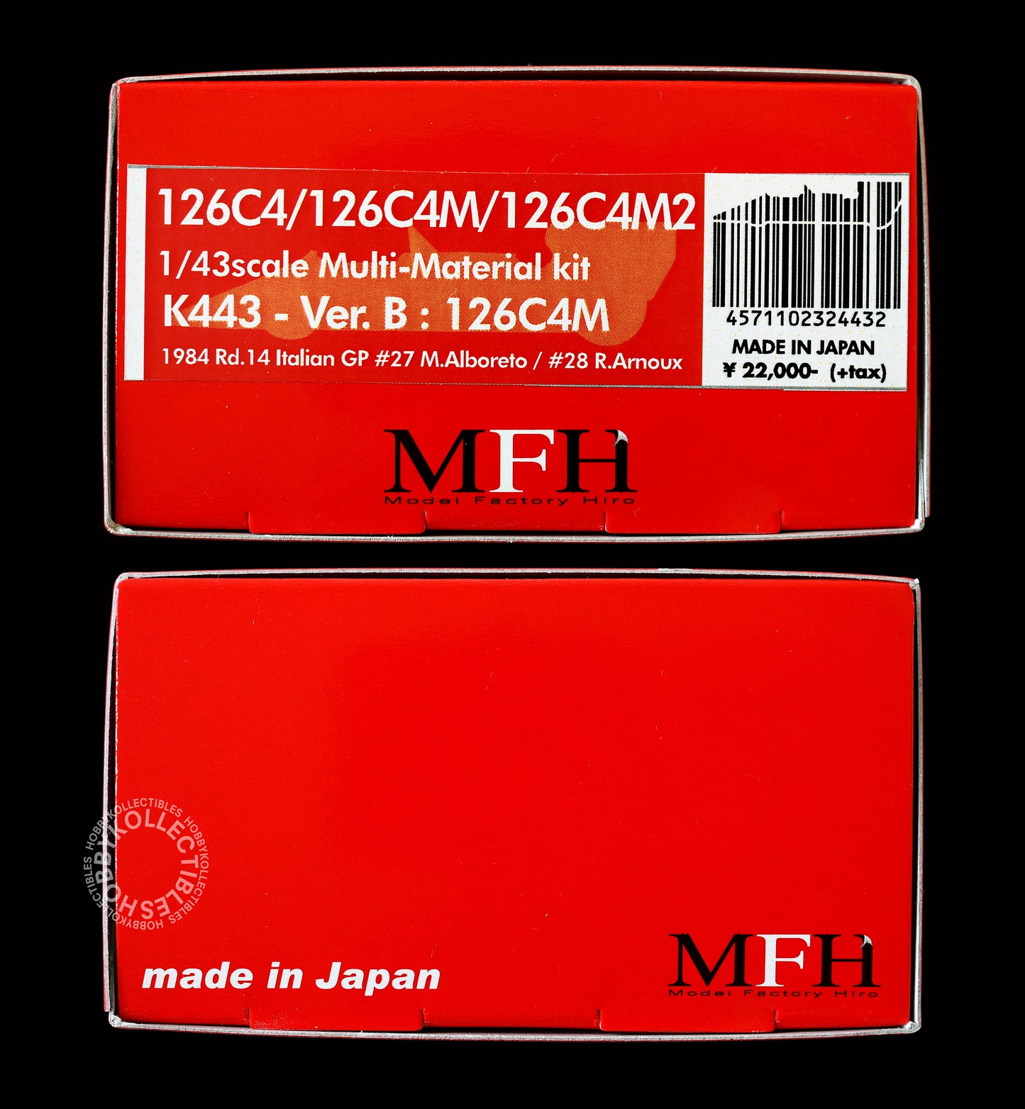 MFH  1/43 Ferrari 126C4M F1 Racing Car ver.B K443 Model Kit 2025