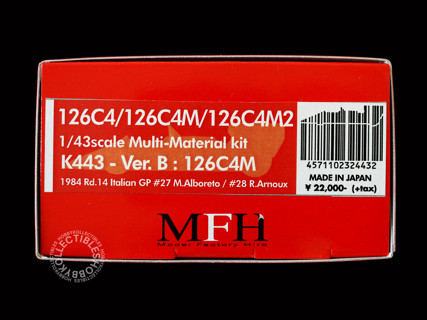 MFH  1/43 Ferrari 126C4M F1 Racing Car ver.B K443 Model Kit 2025