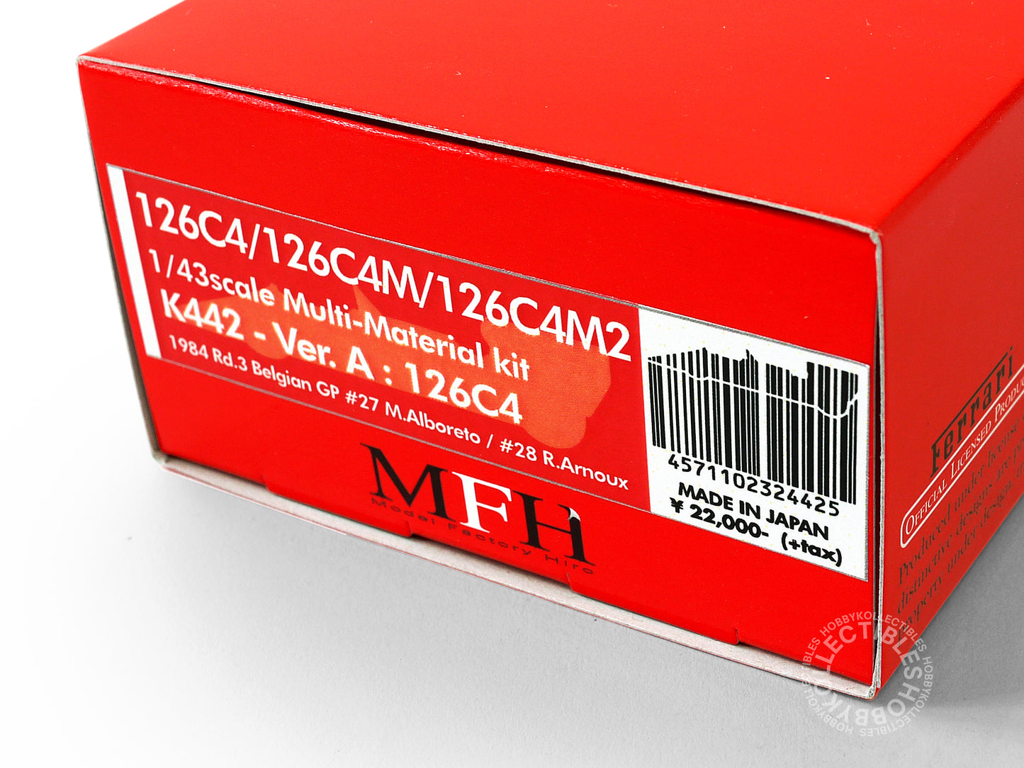 (SOLD) MFH 1/43 Ferrari 126C4 F1 Racing Car ver.A K442 Metal Kit 2025