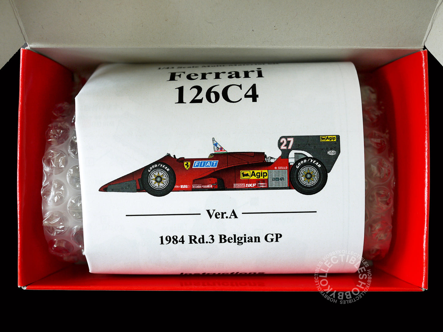 (SOLD) MFH 1/43 Ferrari 126C4 F1 Racing Car ver.A K442 Metal Kit 2025