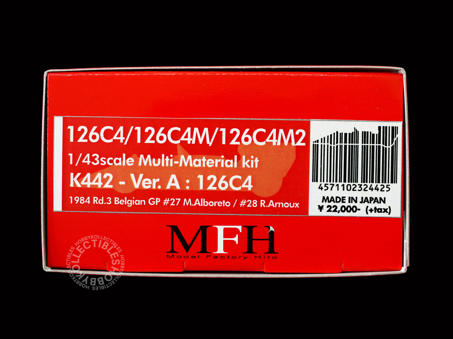 (SOLD) MFH 1/43 Ferrari 126C4 F1 Racing Car ver.A K442 Metal Kit 2025