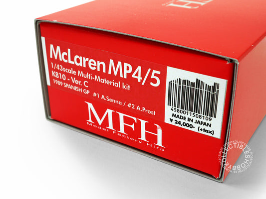 MFH Model Factory Hiro 1/43 McLaren MP4/5 A. Senna ver.C K810