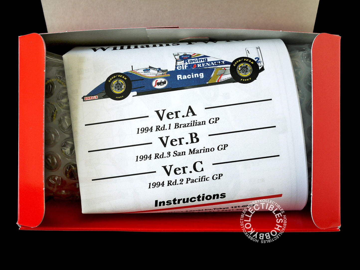 MFH 1/43 Williams FW16 F1 Racing #2 A.Senna Metal Model Kit K535