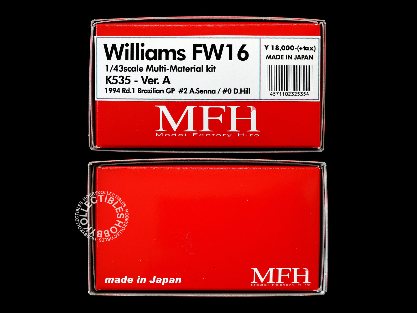 MFH 1/43 Williams FW16 F1 Racing #2 A.Senna Metal Model Kit K535