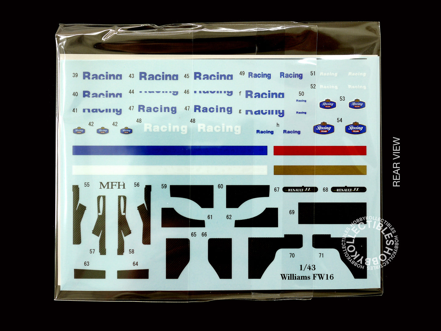 MFH 1/43 Williams FW16 F1 Racing #2 A.Senna Metal Model Kit K536